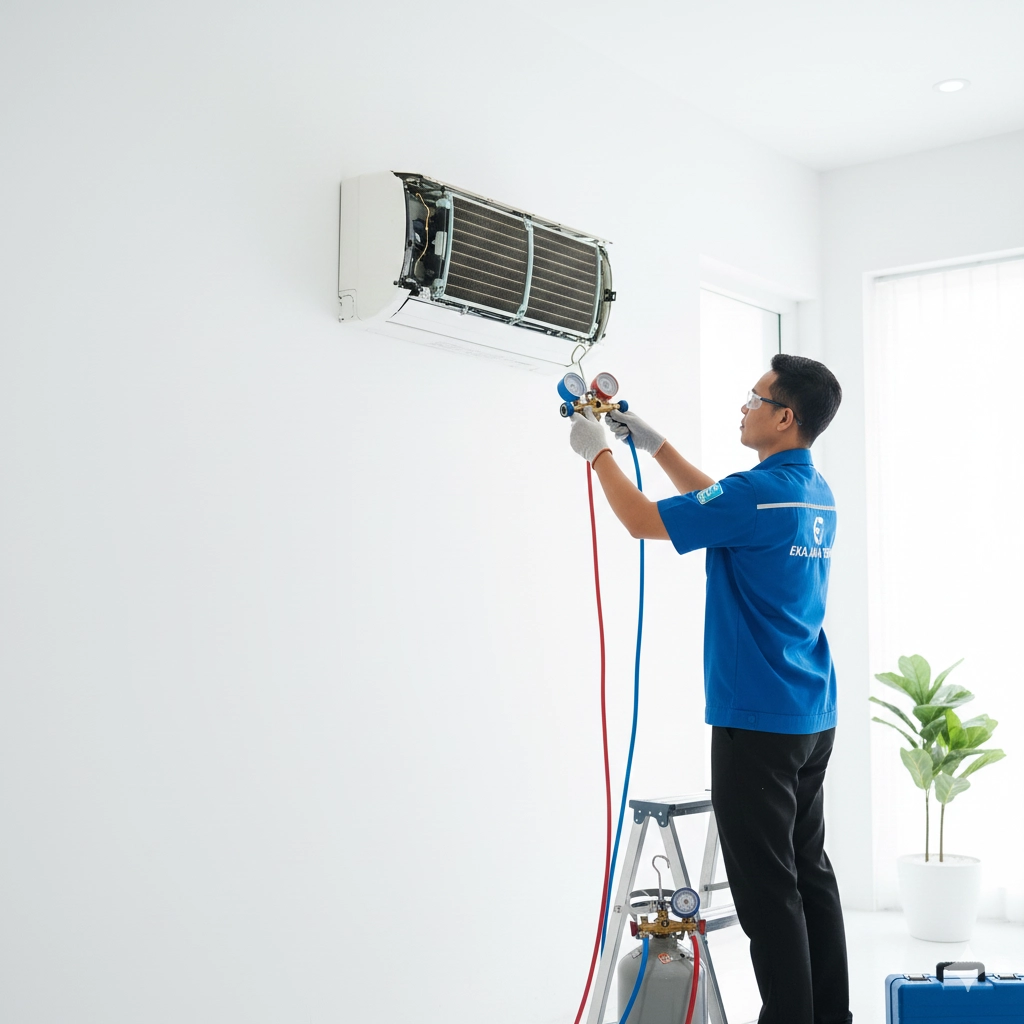 Jasa Isi Freon AC R32 R410a